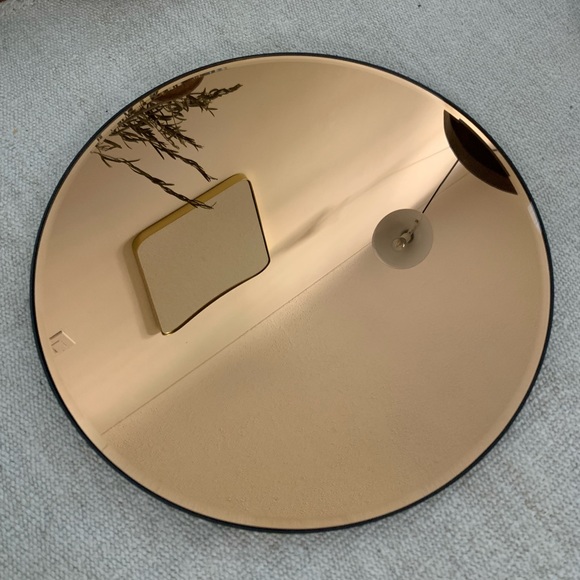 Copper Round Mirror - Picture 1 of 3
